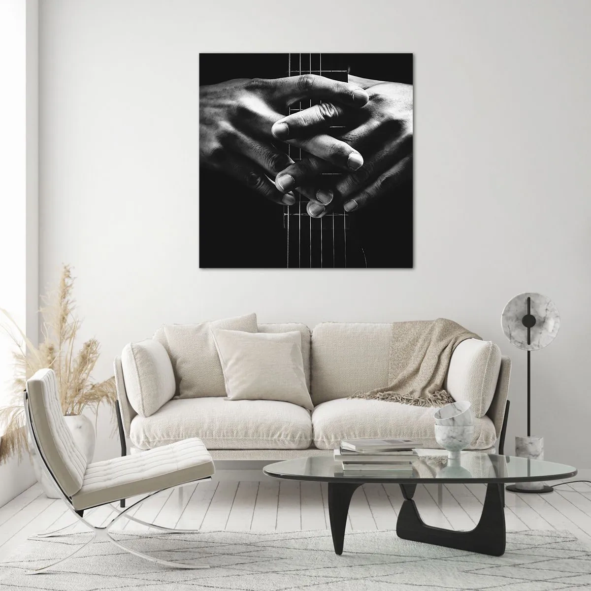 Cuadro sobre vidrio - Impresiones sobre Vidrio - La oración del artista - 60x60 cm