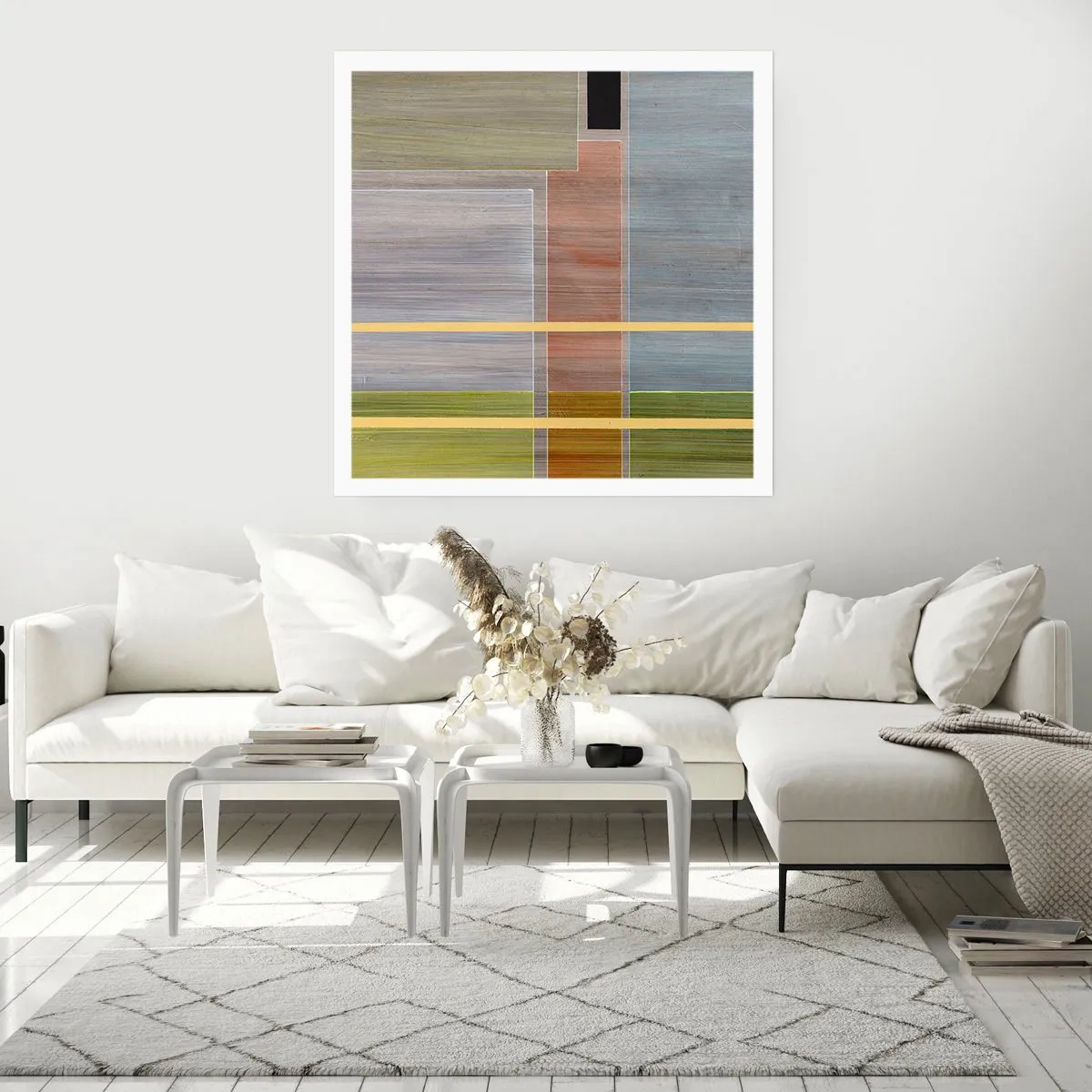 Póster - Recto y tranquilo - 60x60 cm