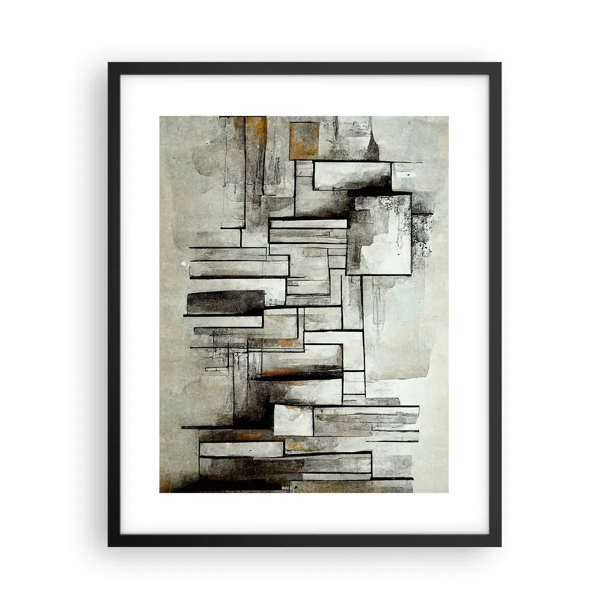 Póster en marco negro - El poder de la sencillez - 40x50 cm