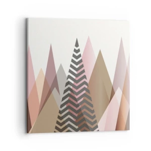 Cuadro sobre lienzo - Impresión de Imagen - Una visión piramidal - 70x70 cm