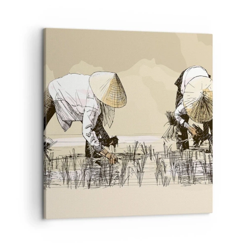 Cuadro sobre lienzo - Impresión de Imagen - De una cosecha exitosa - 50x50 cm