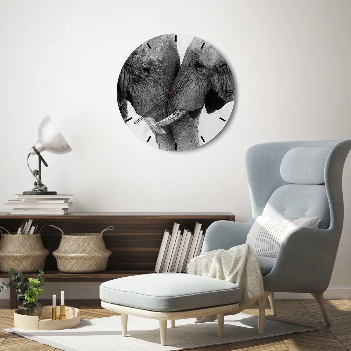 Reloj de pared - Reloj de vidrio - Una confesión sincera - 30x30 cm