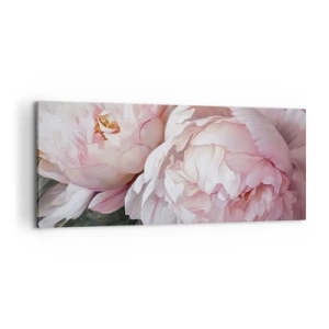 Cuadro sobre lienzo - Impresión de Imagen - En flor - 100x40 cm