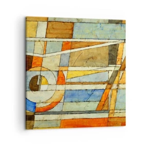 Cuadro sobre lienzo - Impresión de Imagen - Cubismo en una obra - 50x50 cm