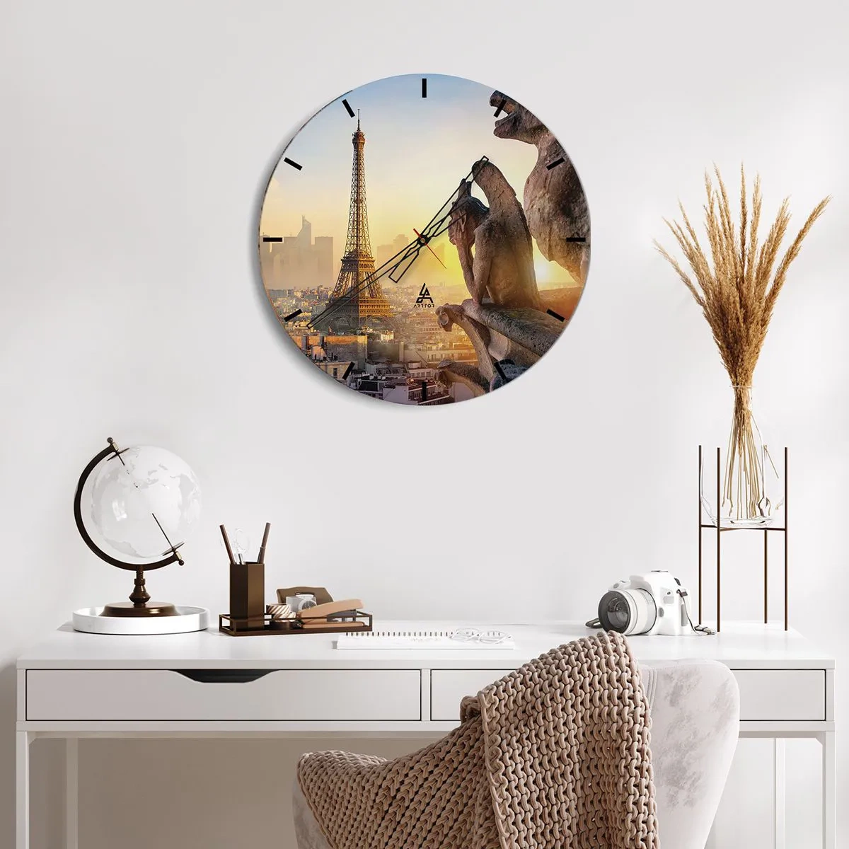 Reloj de pared - Reloj de vidrio - Ha cambiado tanto la ciudad... - 40x40 cm