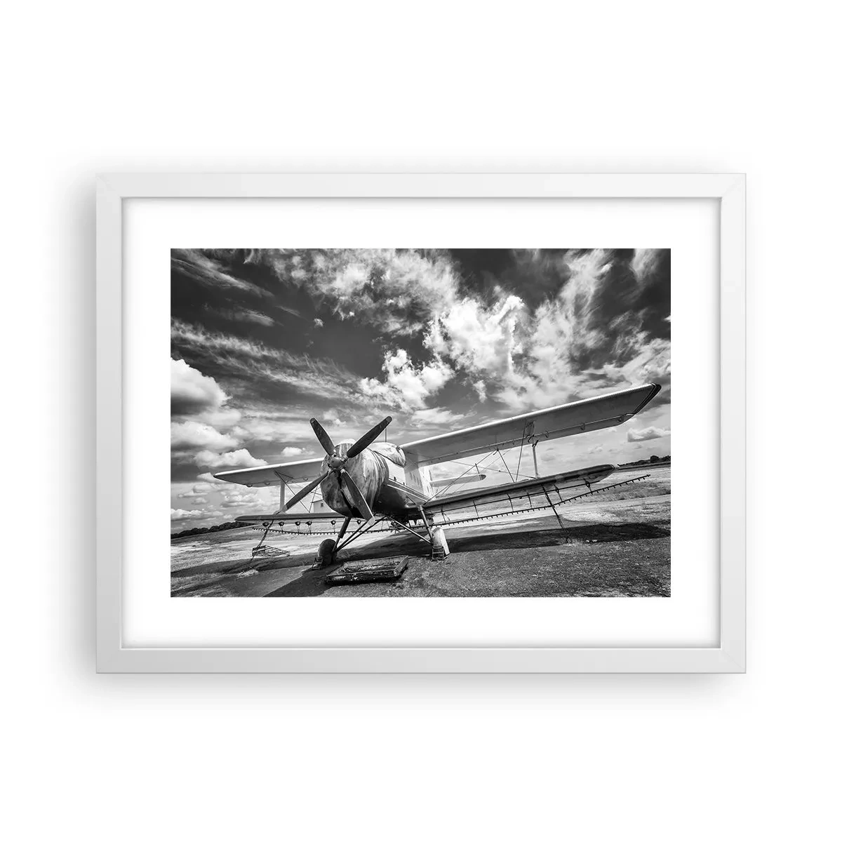 Póster en marco blanco - No puedo esperar - 40x30 cm