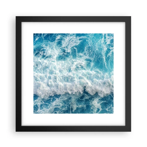 Póster en marco negro - Alegre y con mucho brío - 30x30 cm
