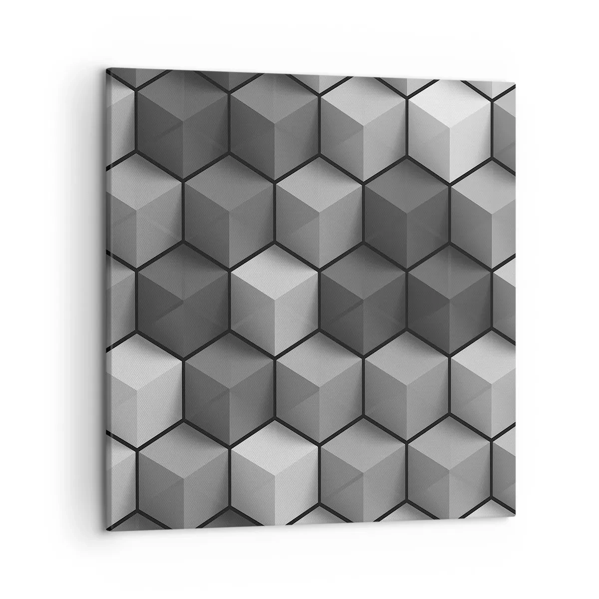 Cuadro sobre lienzo - Impresión de Imagen - Rompecabezas cubista - 50x50 cm