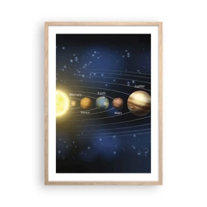 Póster en marco roble claro - Uno de diez - 50x70 cm