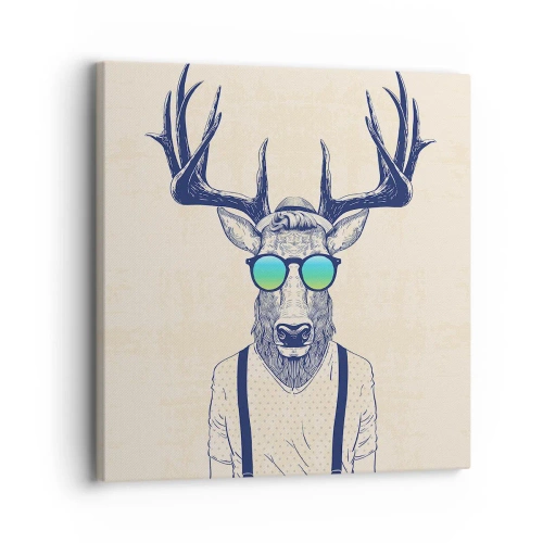 Cuadro sobre lienzo - Impresión de Imagen - ¿Y a quién esperabas? - 30x30 cm