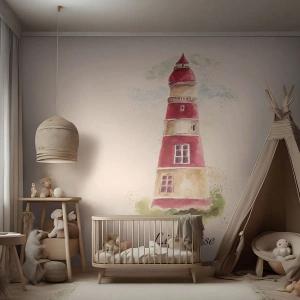 Fotomural Standard Eco - Siempre observando - Faro, Playa, Mar - 350x256 cm