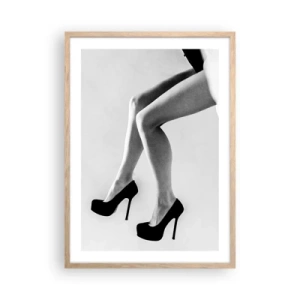 Póster en marco roble claro - Eterna feminidad - 50x70 cm