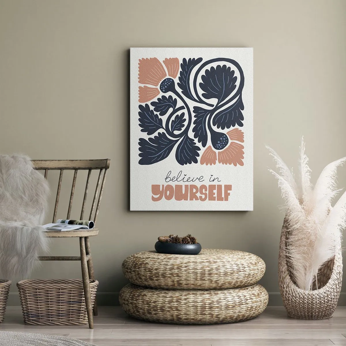 Cuadro sobre lienzo - Impresión de Imagen - Crece y florece - 70x100 cm