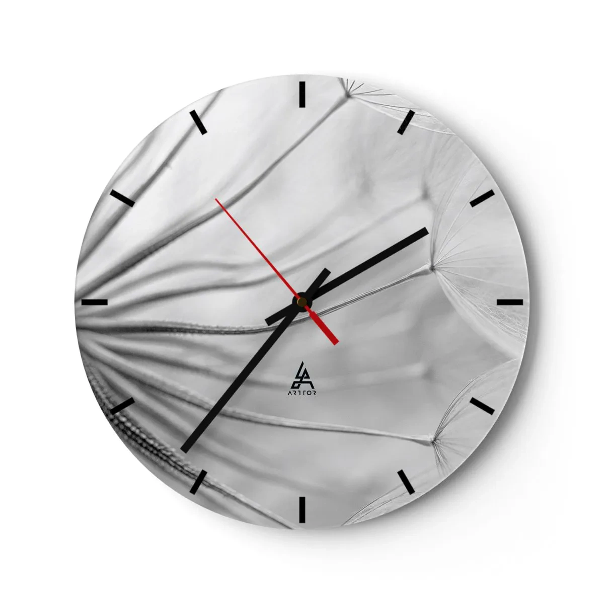 Reloj de pared - Reloj de vidrio - Caricias del viento - 40x40 cm