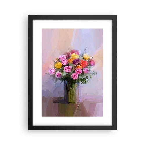 Póster en marco negro - Belleza inmortalizada - 30x40 cm