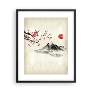 Póster en marco negro - Enamórate de Japón - 40x50 cm