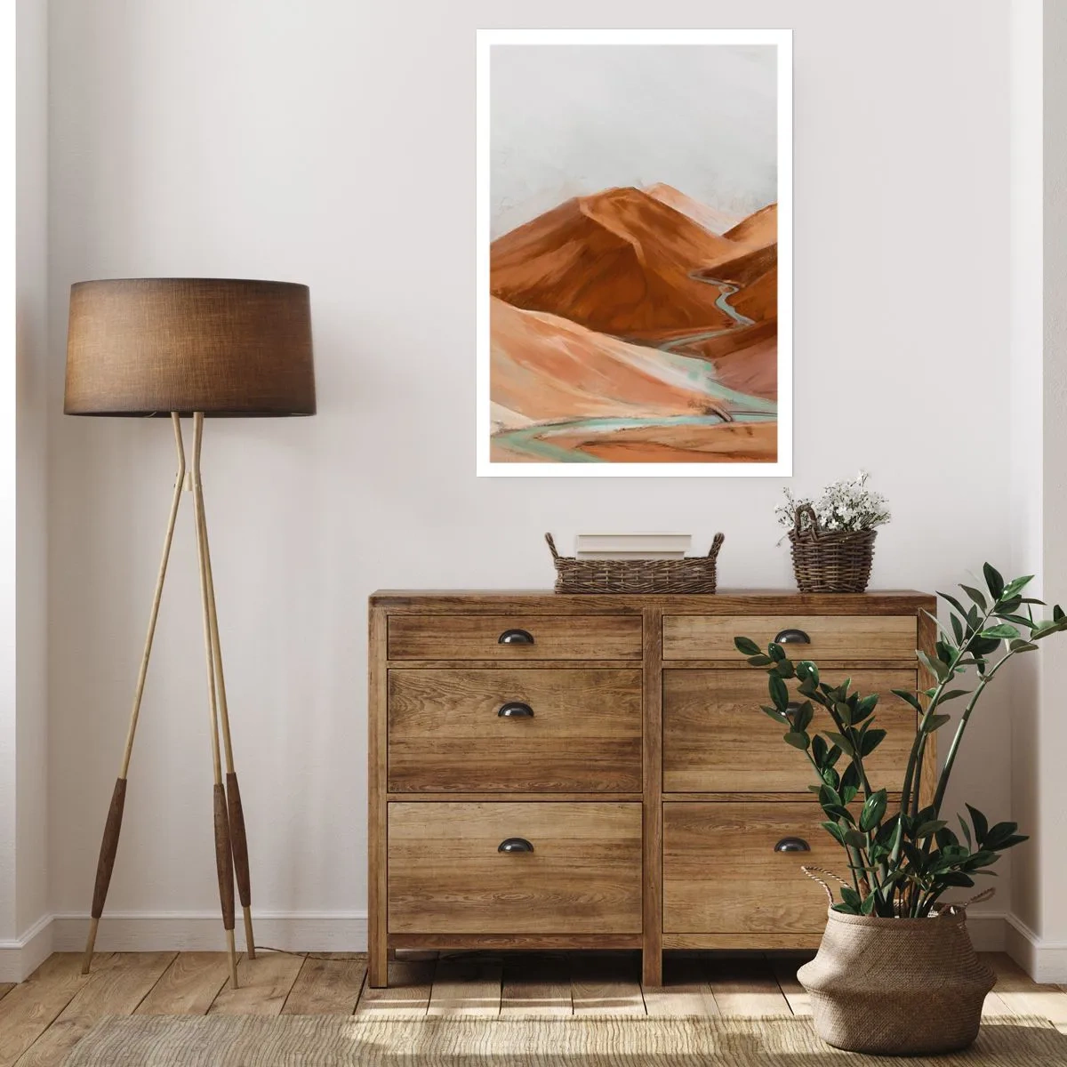 Póster - Ruta hacia la fuente - 40x50 cm