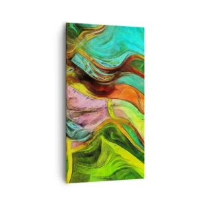 Cuadro sobre lienzo - Impresión de Imagen - El movimiento es la vida - 55x100 cm