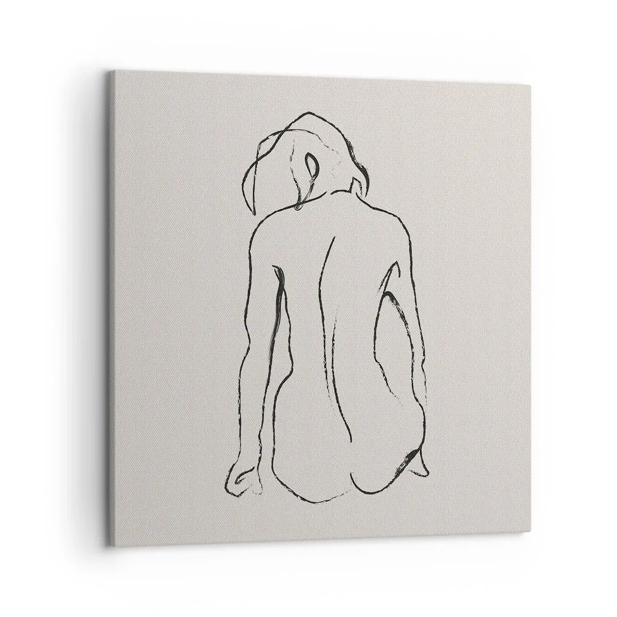 Cuadro sobre lienzo - Impresión de Imagen - Esbozos de una espalada - 50x50 cm