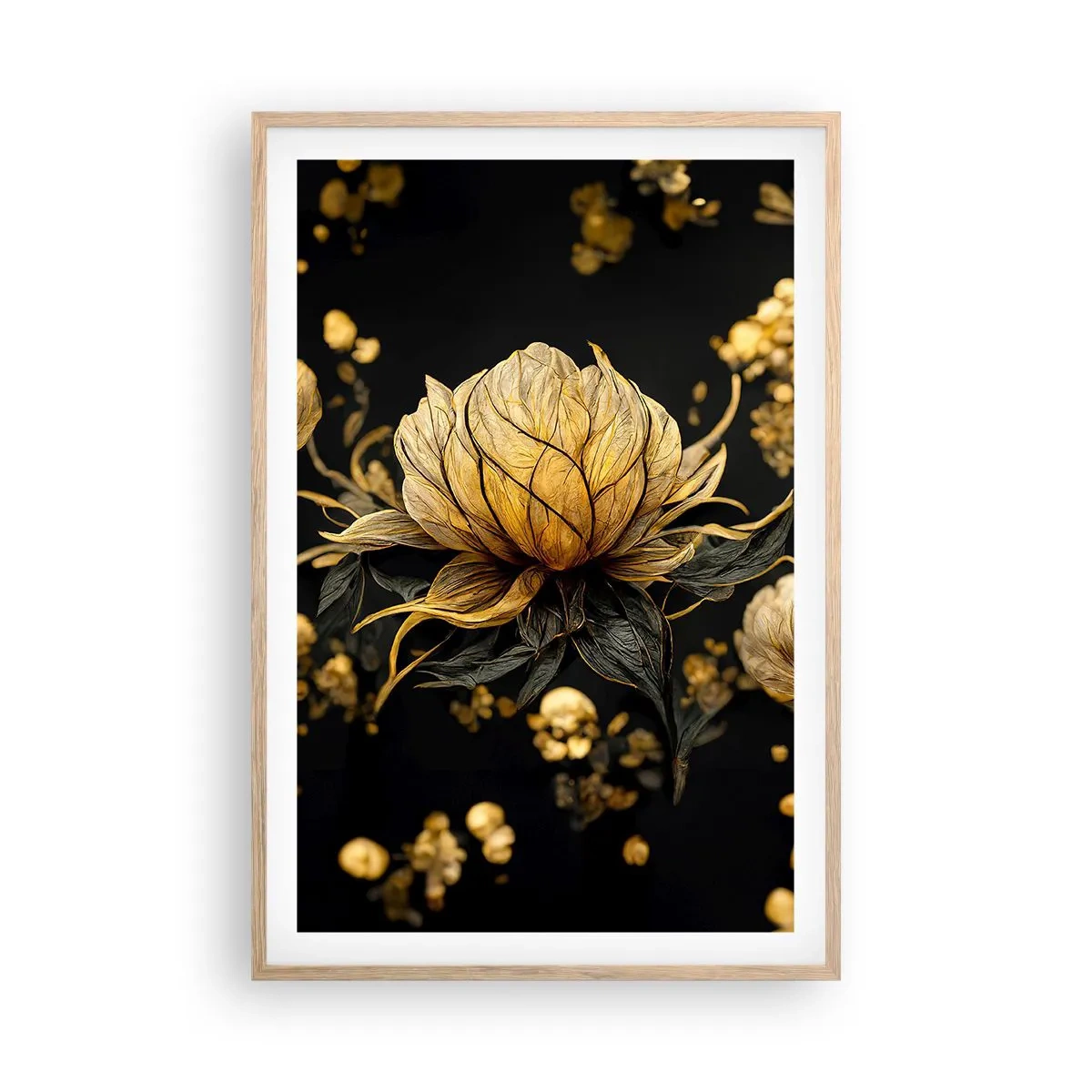 Póster en marco roble claro - Sutil fragilidad - 61x91 cm