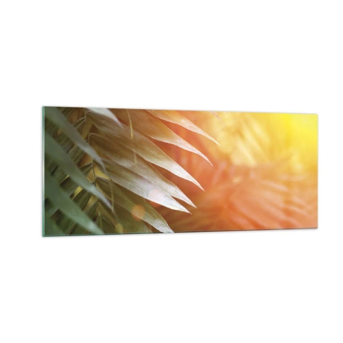 Cuadro sobre vidrio - Impresiones sobre Vidrio - Mañana en la selva - 100x40 cm