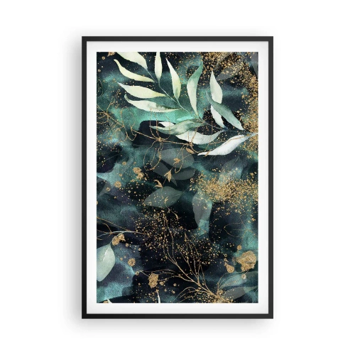 Póster en marco negro - Jardín encantado - 61x91 cm