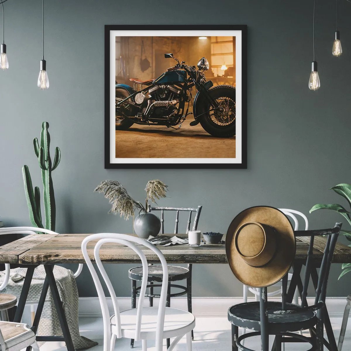 Póster en marco negro - Puedo hacer cualquier cosa - 60x60 cm