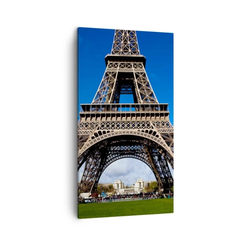 Cuadro sobre lienzo - Impresión de Imagen - Todo París a sus pies - 45x80 cm
