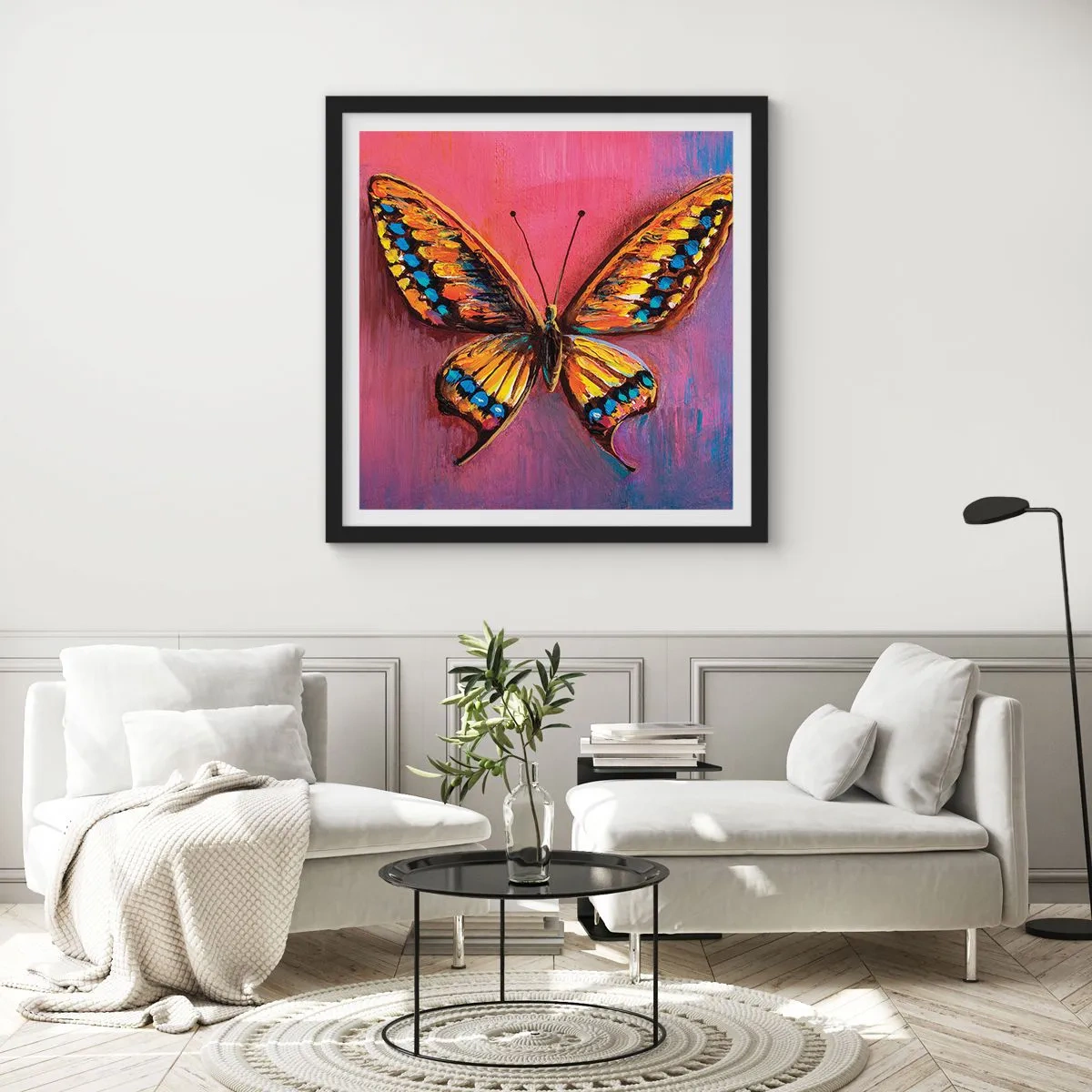 Póster en marco negro - Una joya de la naturaleza - 60x60 cm