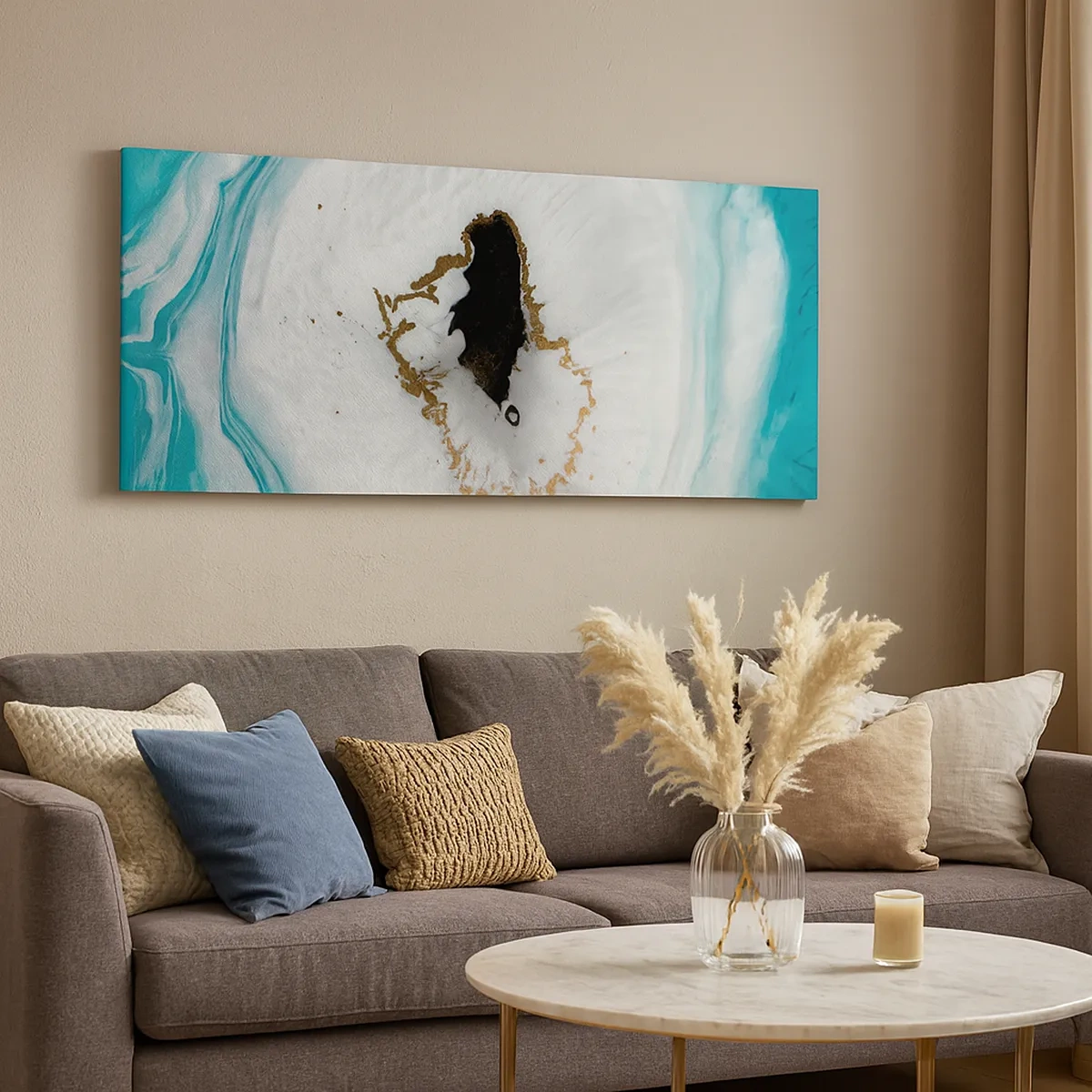 Cuadro sobre lienzo - Impresión de Imagen - Para acceder al interior - 30x30 cm