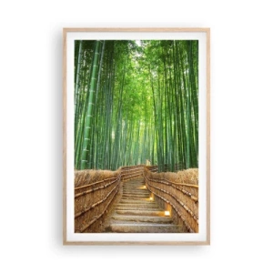Póster en marco roble claro - La esencia de la naturaleza asiática - 61x91 cm