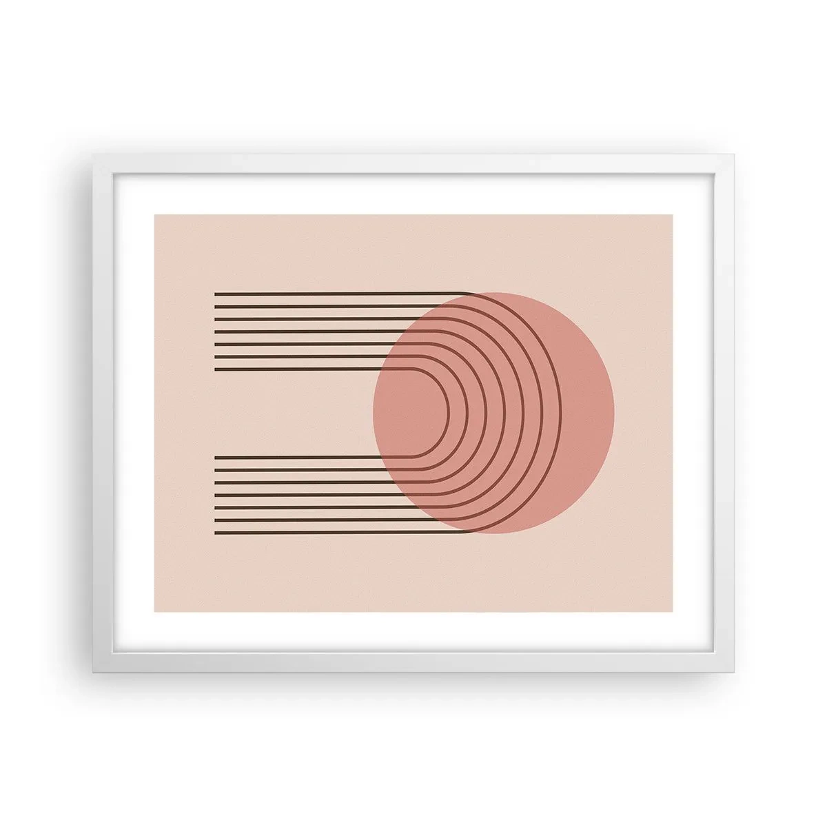 Póster en marco blanco - Atracción irresistible - 50x40 cm