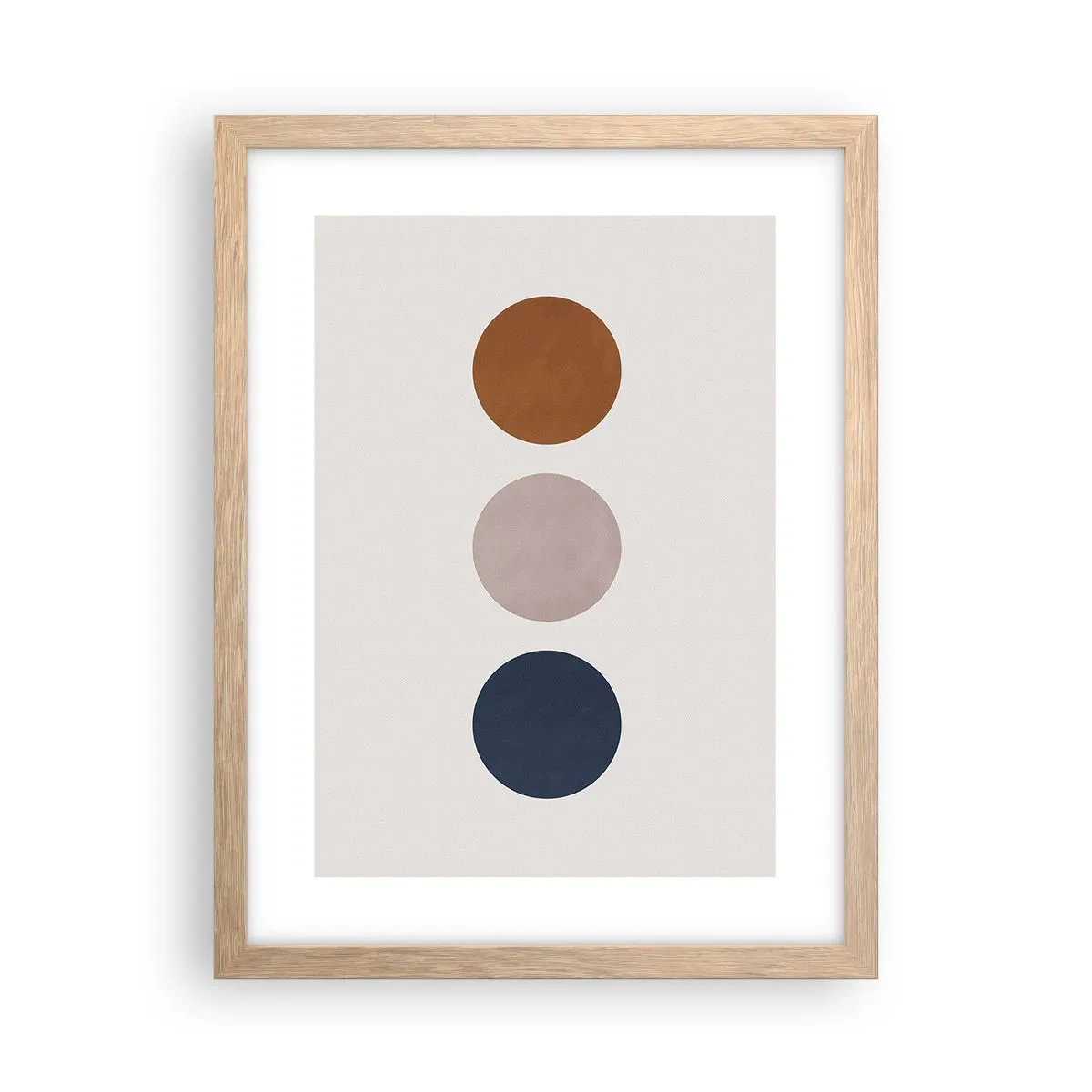 Póster en marco roble claro - Símbolo de perfección - 30x40 cm