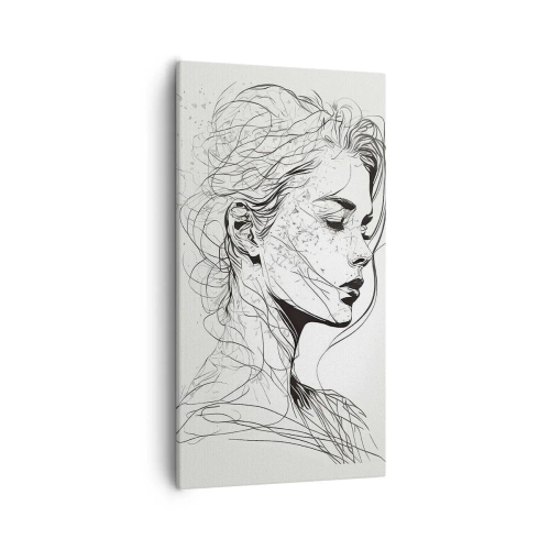Cuadro sobre lienzo - Impresión de Imagen - Retrato de ensueño - 55x100 cm