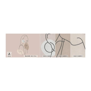 Muestra de fotomural Premium Canvas - Un icono de la inocencia - Abstracción, Mujer, Gráficos - 100x30 cm