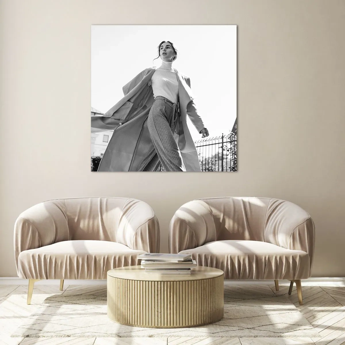 Cuadro sobre vidrio - Impresiones sobre Vidrio - ¿Vienes conmigo? - 60x60 cm