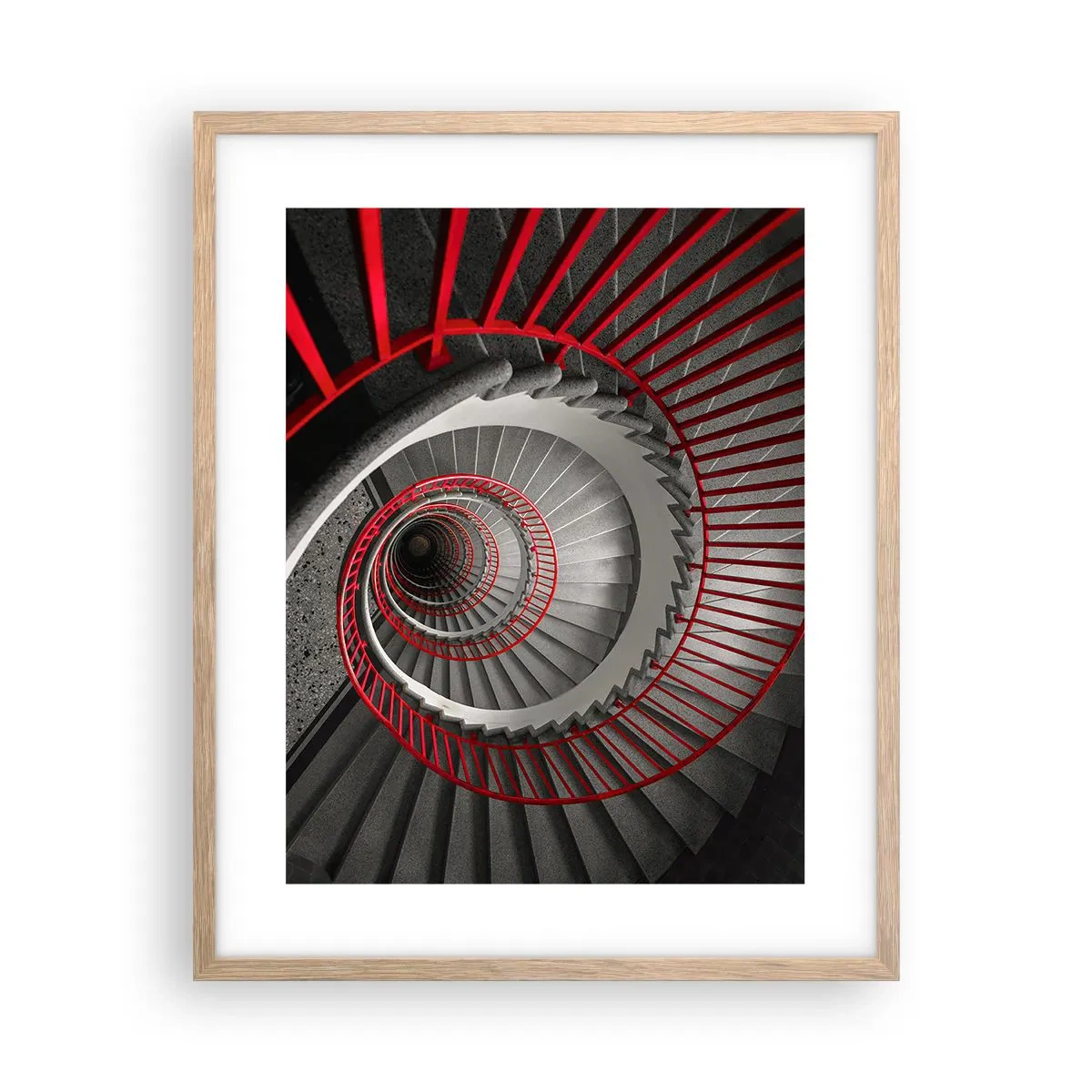 Póster en marco roble claro - Juegos arquitectónicos - 40x50 cm