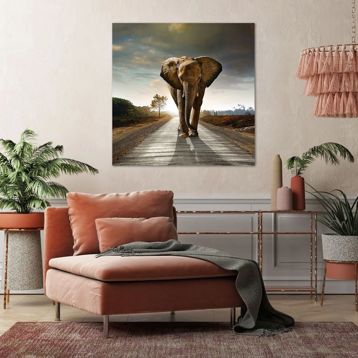 Cuadro sobre lienzo - Impresión de Imagen - Y para nada en un almacén de porcelana - 50x50 cm