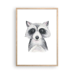 Póster en marco roble claro - Un momento para la emoción - 50x70 cm