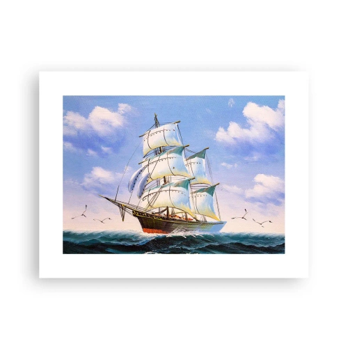 Póster - Orgulloso con el viento - 40x30 cm