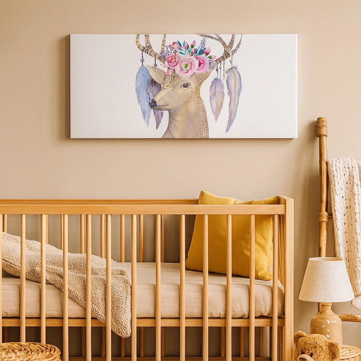 Cuadro sobre lienzo - Impresión de Imagen - Guía del alma - gentil, inocente - 30x30 cm