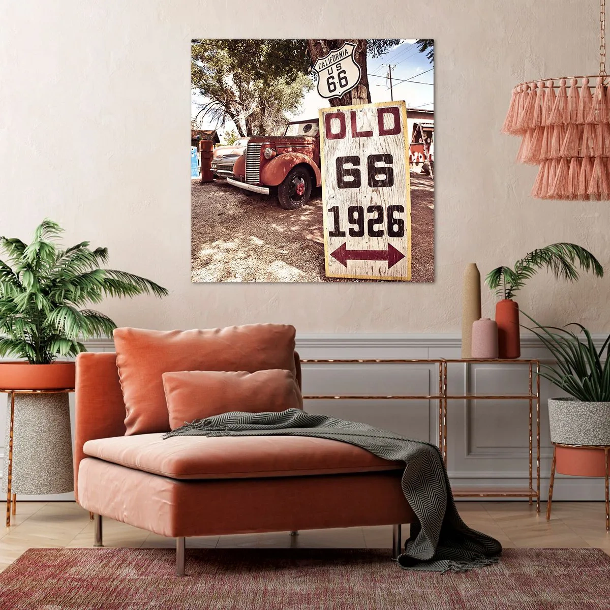 Cuadro sobre lienzo - Impresión de Imagen - Una leyenda de la América profunda - 60x60 cm