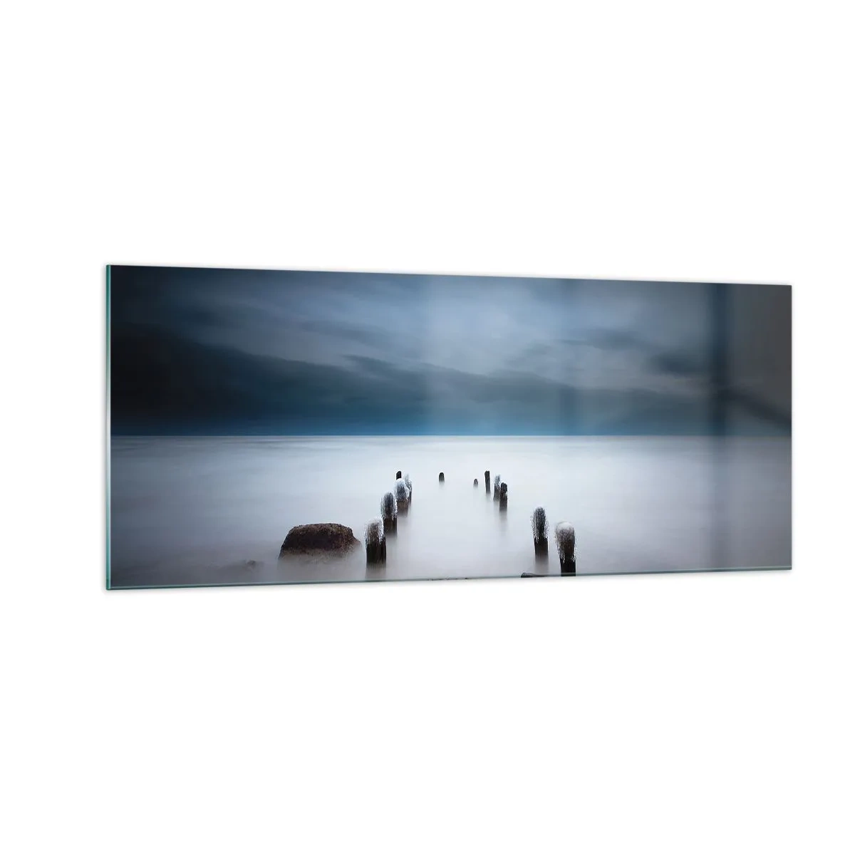 Cuadro sobre vidrio - Impresiones sobre Vidrio - El lago del pensamiento - 100x40 cm