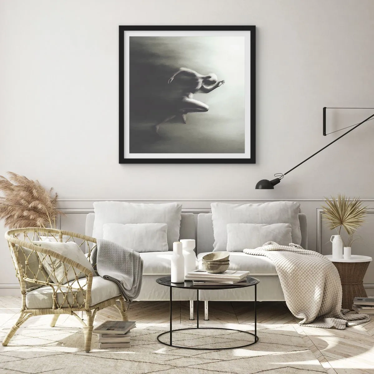 Póster en marco negro - Imparable - 30x30 cm