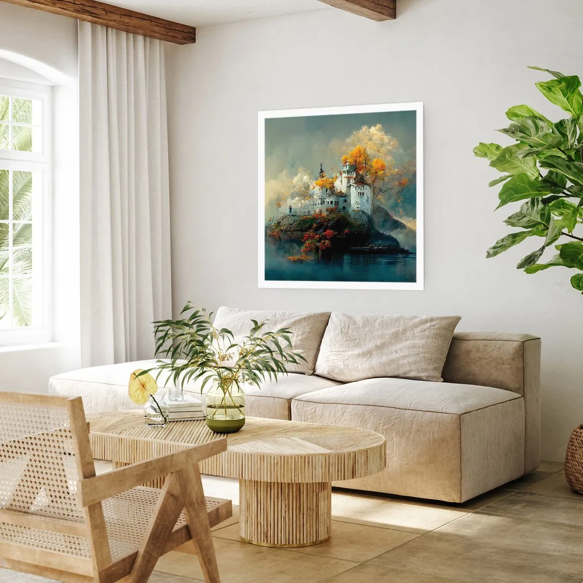 Póster - El comienzo de una historia romántica - 60x60 cm