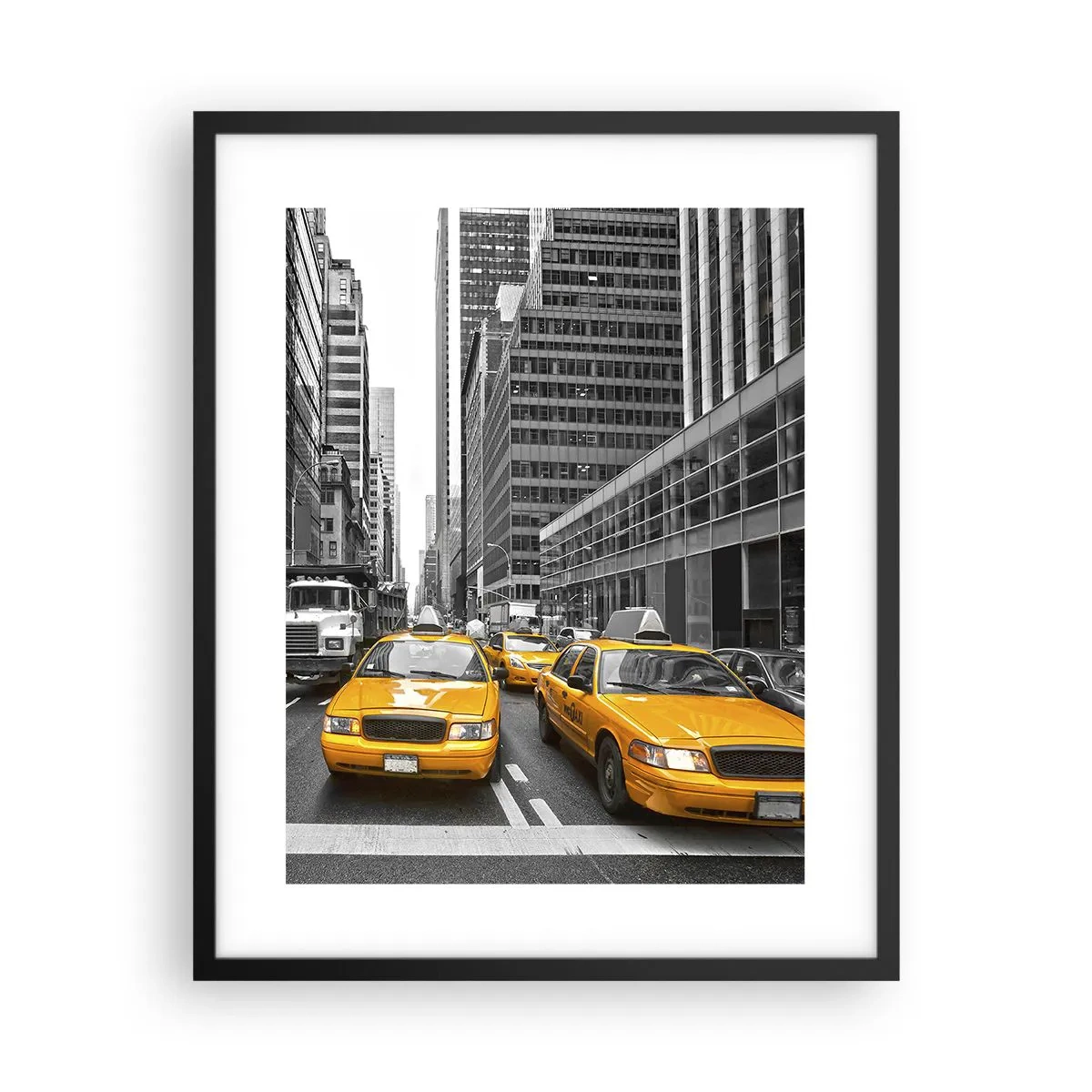 Póster en marco negro - Nosotros somos los que damos color a la ciudad - 40x50 cm