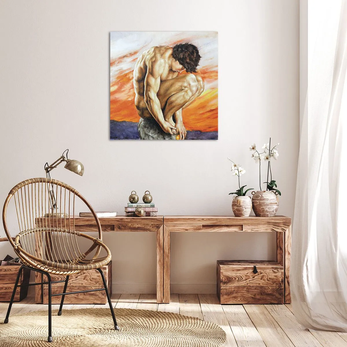 Cuadro sobre lienzo - Impresión de Imagen - Sumergido en sí mismo - 60x60 cm