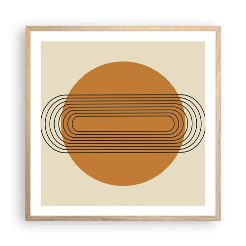 Póster en marco roble claro - El plan perfecto - 60x60 cm