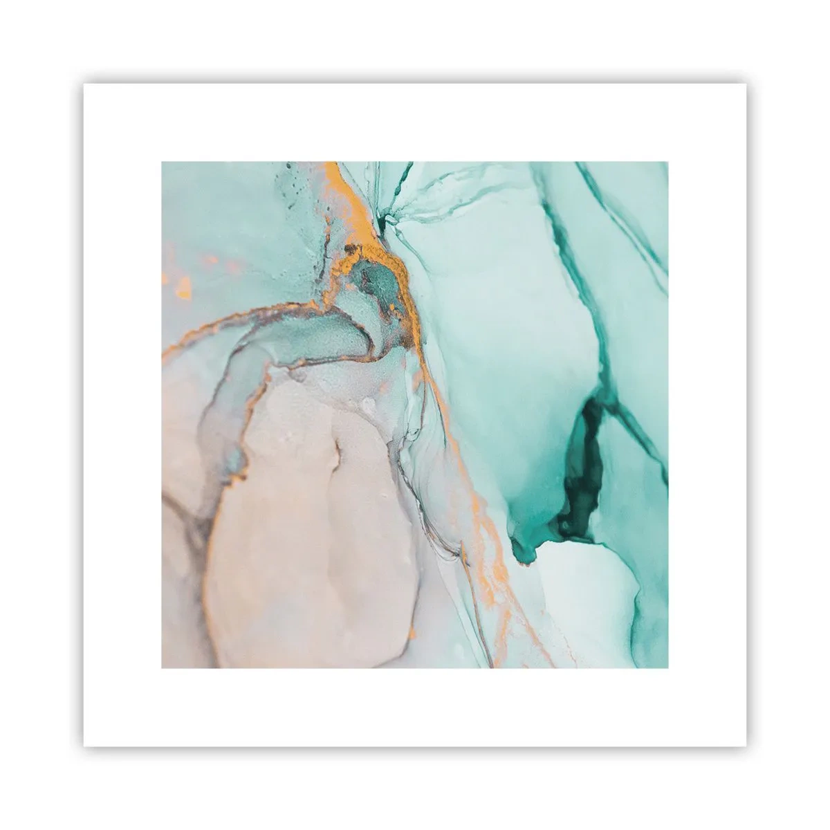 Póster - Danza de formas y colores - 30x30 cm