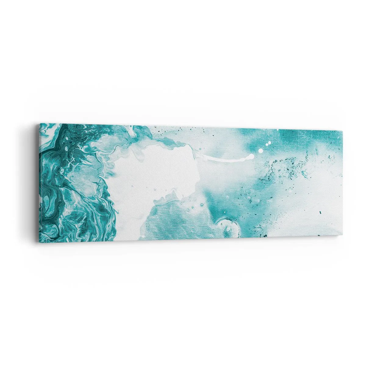 Cuadro sobre lienzo - Impresión de Imagen - Remansos de azul - 90x30 cm